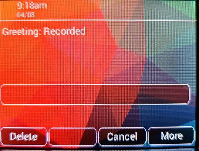 Office Phone Greeting Delete