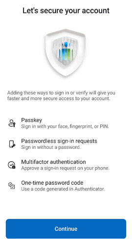 Passkey Initial Prompt