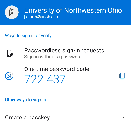 Microsoft Authenticator Create Passkey